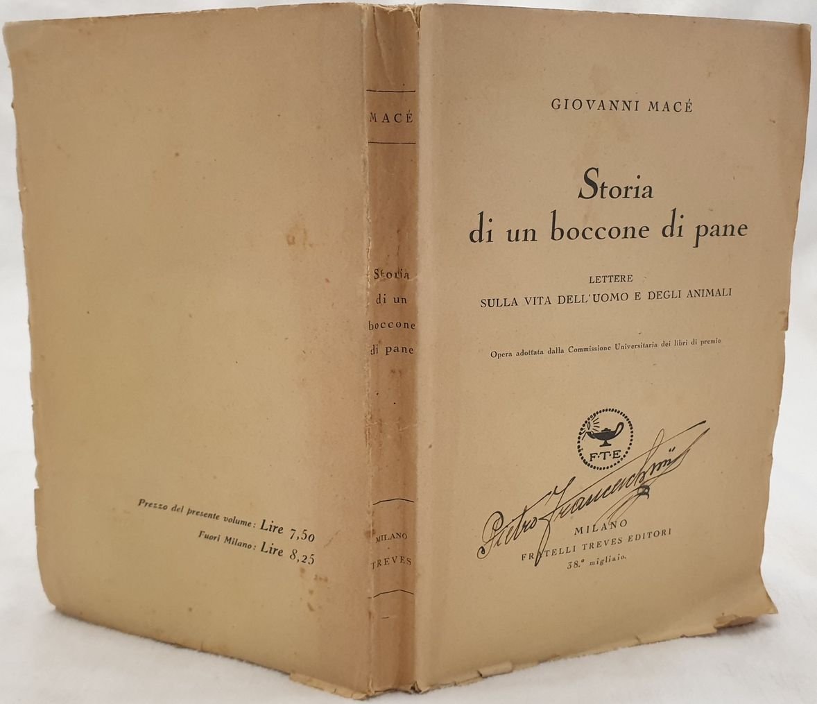 STORIA DI UN BOCCONE DI PANE LETTERE SULLA VITA DELL'UOMO …