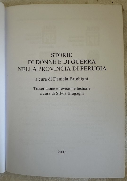 STORIE DI DONNE E DI GUERRA NELLA PROVINCIA DI PERUGIA … | Immagine Gallery 2