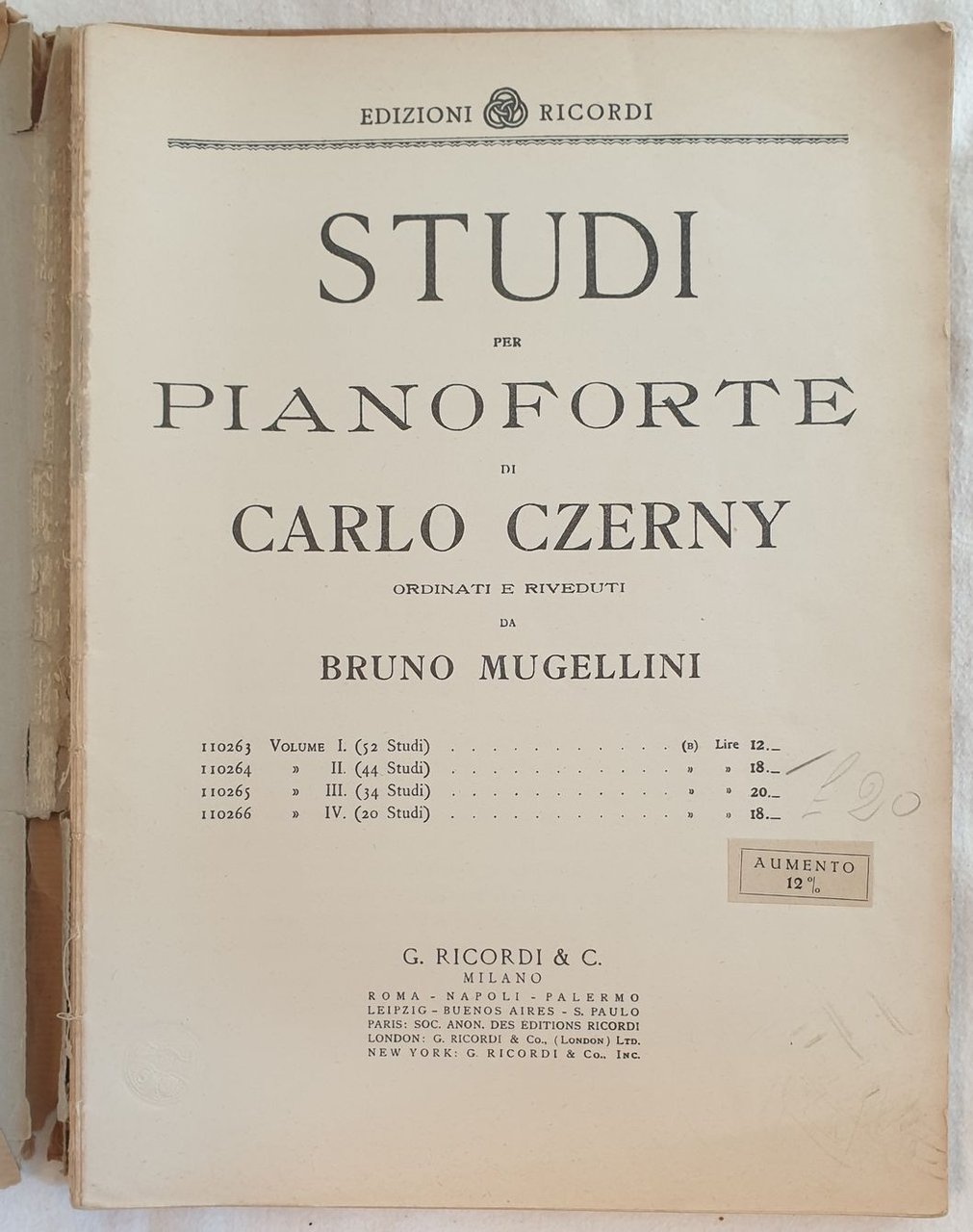 STUDI PER PIANOFORTE