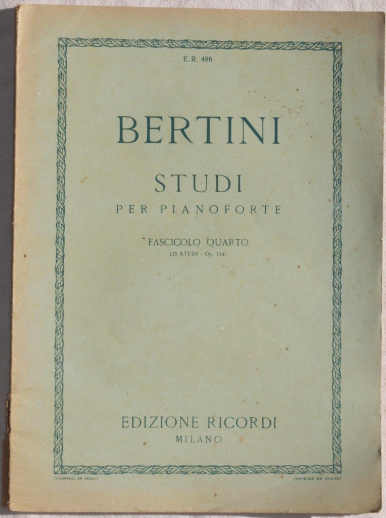 STUDI PER PIANOFORTE NUOVA EDIZIONE RIVEDUTA DA BRUNO MUGELLINI FASCICOLO …
