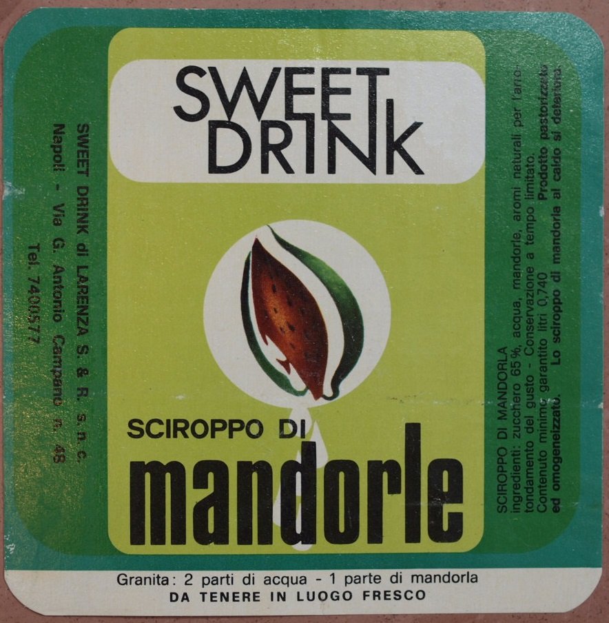 SWEET DRINK SCIROPPO DI MANDORLE SWEET DRINK DI LARENZA S&R …