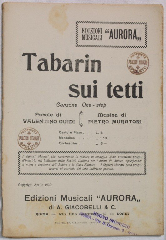 TABARIN SUI TETTI