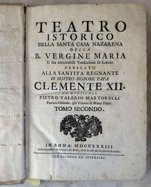 TEATRO ISTORICO DELLA SANTA CASA NAZARENA DELLA B. VERGINE MARIA …