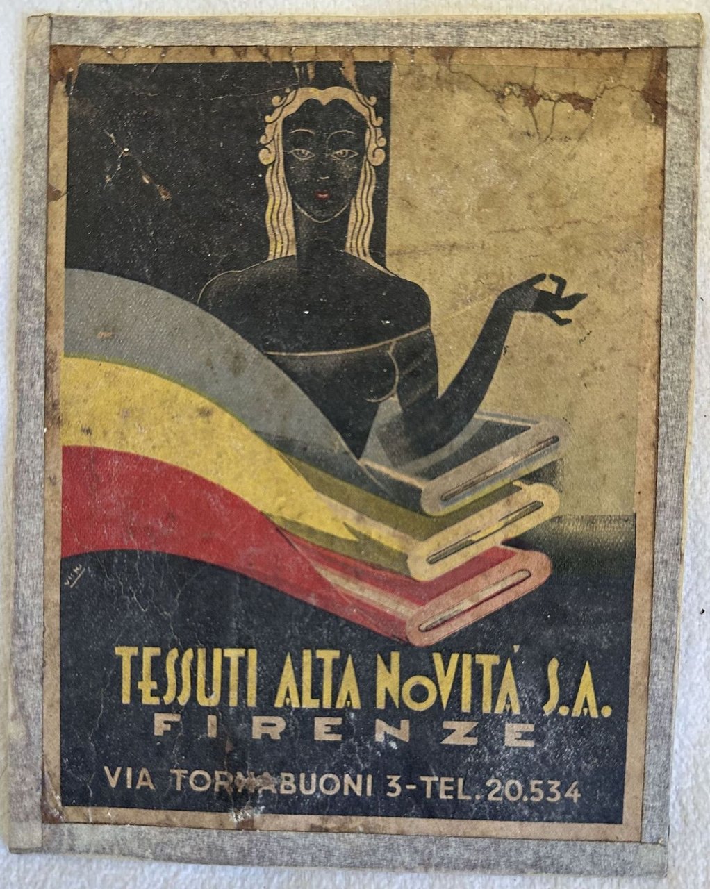 TESSUTI ALTA NOVITA' S.A. FIRENZE VIA TORNABUONI 3 TEL. 20534 | Immagine principale