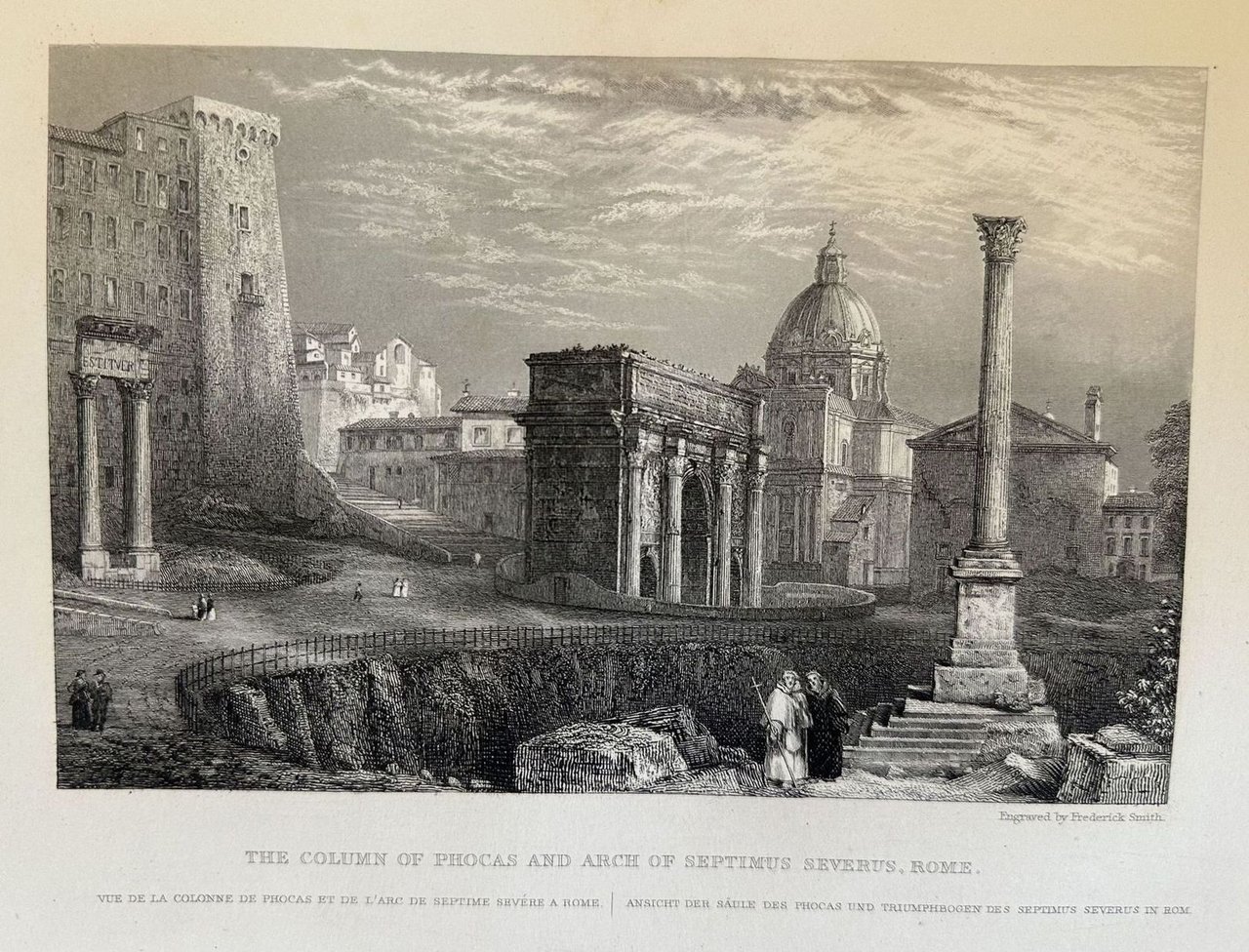 THE COLUMN OF PHOCAS AND ARCH AND SEPTIMUS SEVEERUS ROME