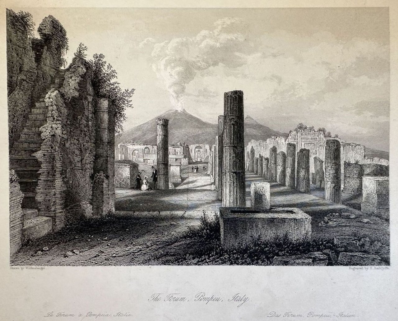 THE FORUM POMPEII, ITALY FISHER SON & C. LONDON & …