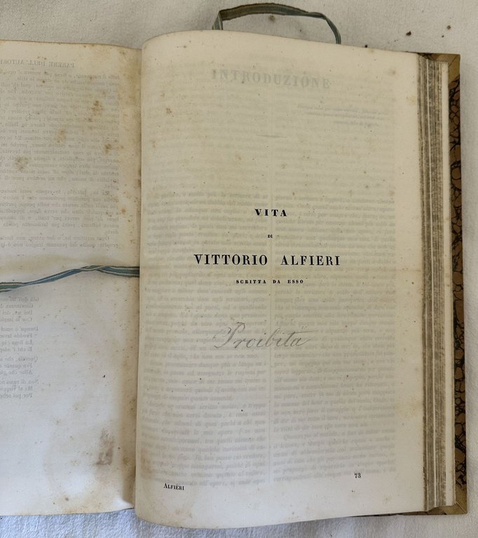 TRAGEDIE E VITA DI VITTORIO ALFIERI