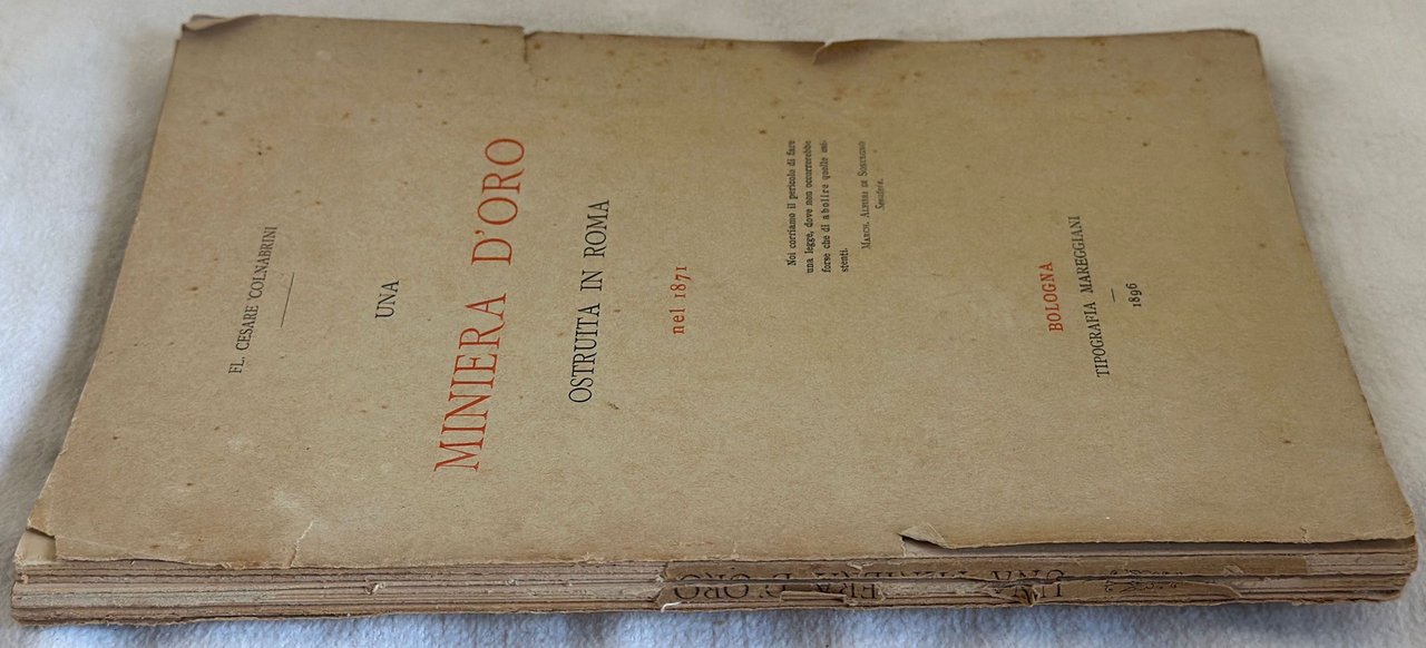 UNA MINIERA D'ORO OSTRUITA IN ROMA NEL 1871 | Immagine principale