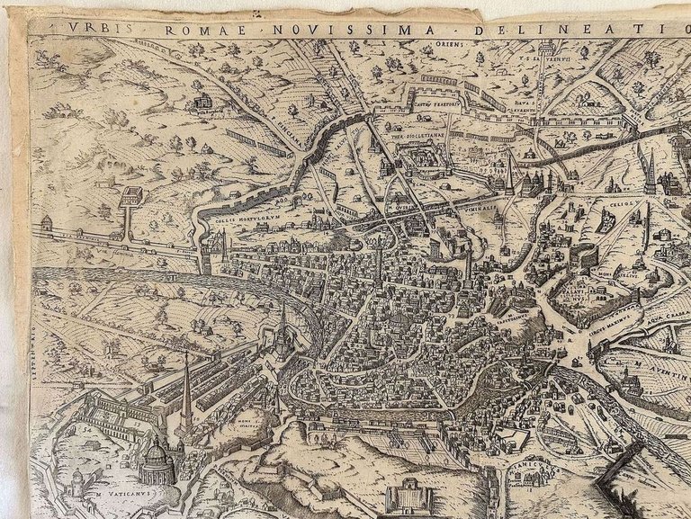 URBIS ROMAE NOVISSIMA DELINEATIO MDCL IO. IACOBUS DE RUBEIS EXCUDEBATROMAE …