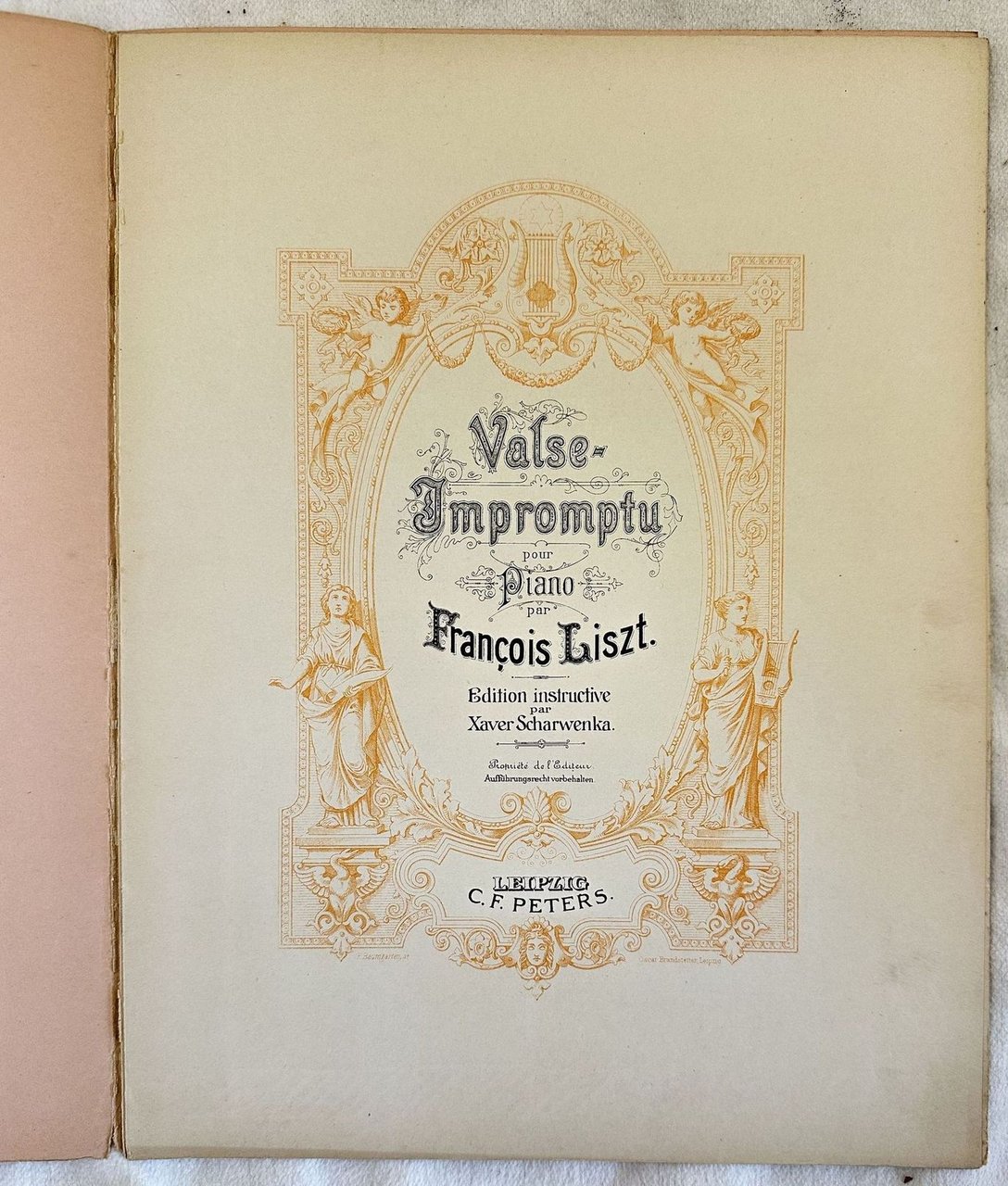 VALSE IMPROMPTU POUR PIANO PAR FRANCOIS LISZT EDITION INSTRUCTIVE PAR …