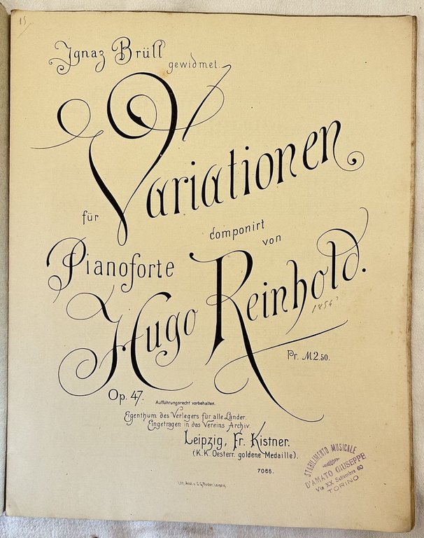 VARIATIONEN FUR PIANOFORTE OP. 47 | Immagine Gallery 2