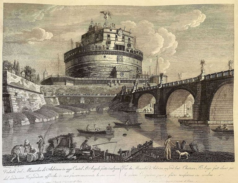 VEDUTA DEL MAUSOLEO DI ADRIANO OGGI CASTEL S. ANGELO FATTO … | Immagine Gallery 2