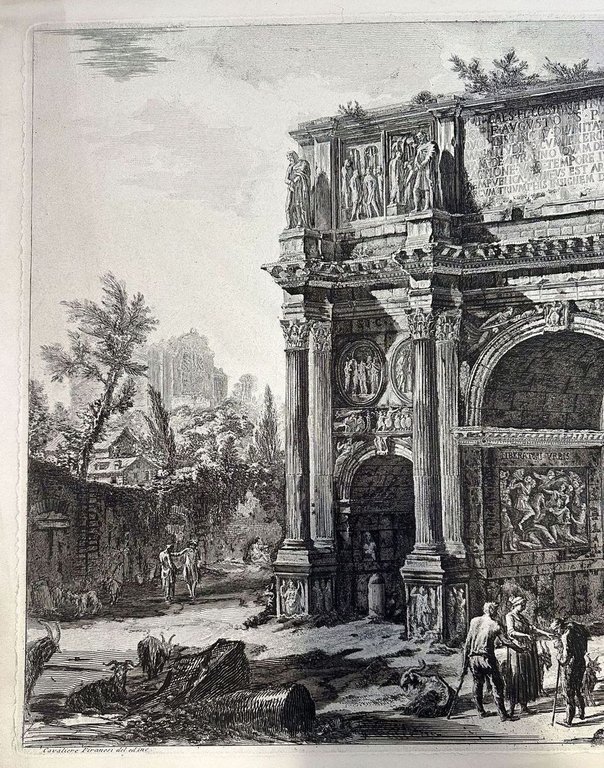 VEDUTA DELL'ARCO DI COSTANTINO CAVALIERE PIRANESI DEL. ED INC.