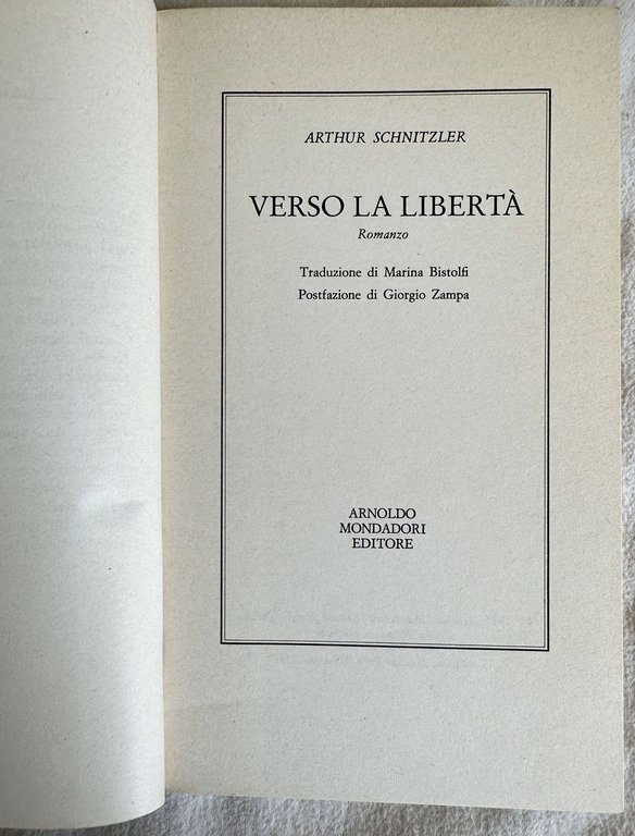 VERSO LA LIBERTA