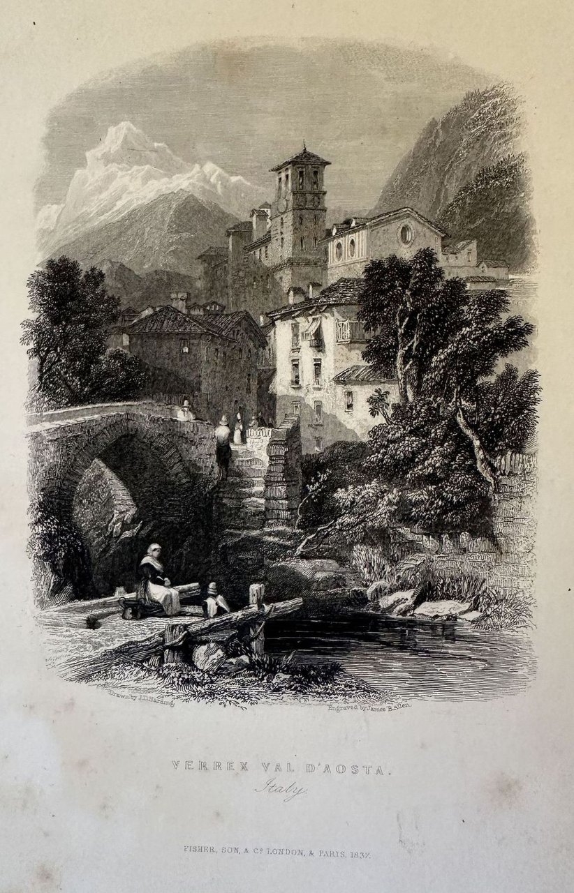 VIEWS IN ITALY FRANCE & SWITZERLAND VERREX VAL D'AOSTA