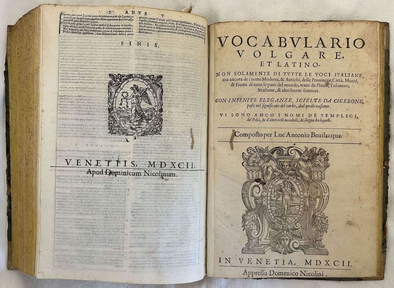 VOCABULARIO VOLGARE ET LATINO NON SOLAMENTE DI TUTTE LE VOCI … | Immagine Gallery 7