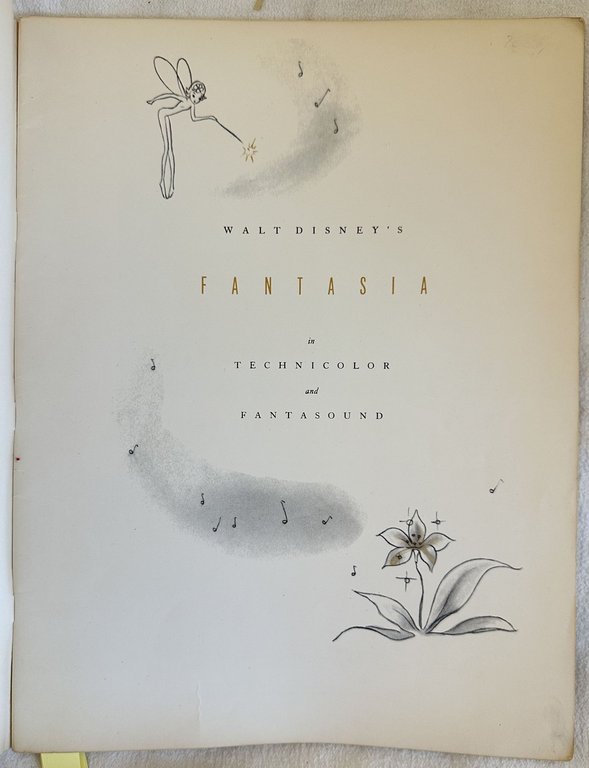 WALT DISNEY'S FANTASIA IN TECHNICOLOR AND FANTASOUND COPYRIGHT 1940 BY … | Immagine Gallery 2