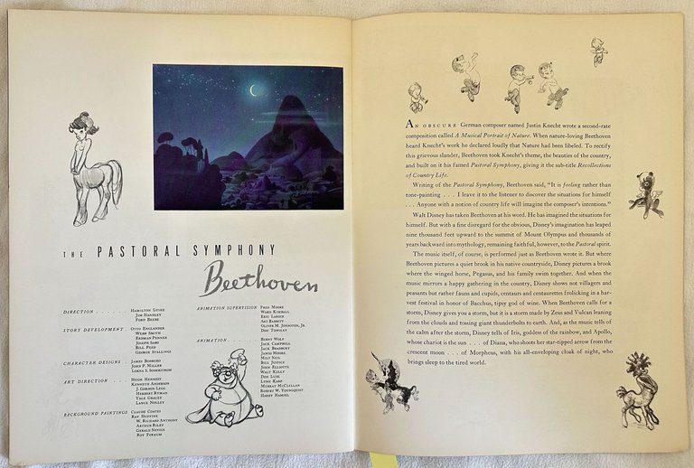 WALT DISNEY'S FANTASIA IN TECHNICOLOR AND FANTASOUND COPYRIGHT 1940 BY … | Immagine Gallery 5