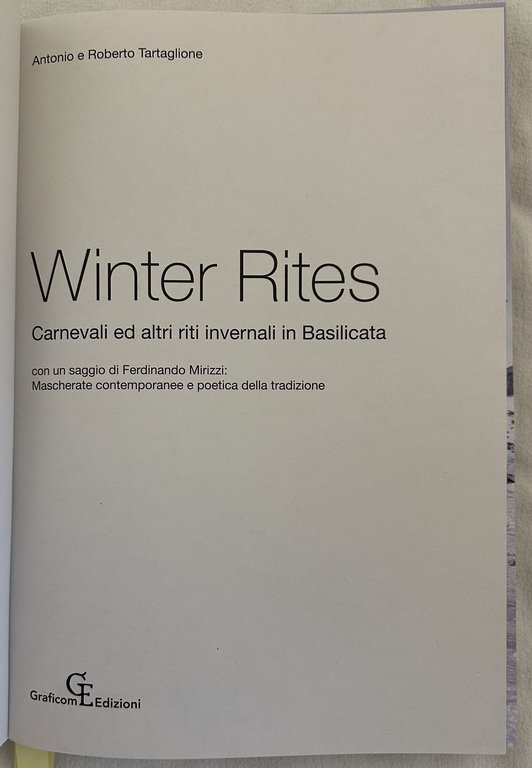 WINTER RITES CARNEVALI ED ALTRI RITI INVERNALI IN BASILICATA CON … | Immagine Gallery 2