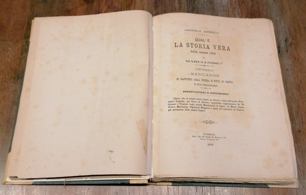 Qual'è la storia vera della nuova città di Marcianise? Ovvero …