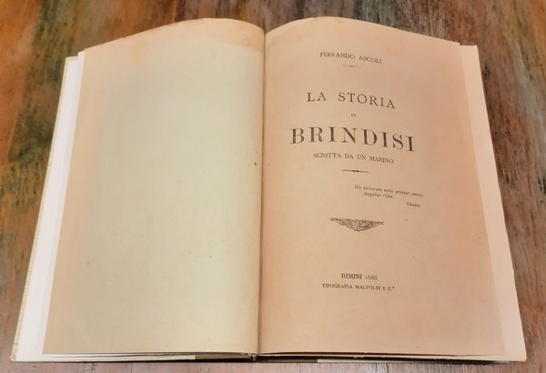 La storia di Brindisi scritta da un Marino.