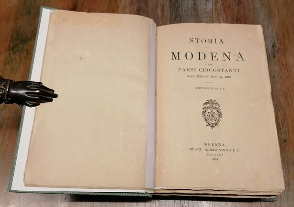 Storia di Modena e dei paesi circostanti dall'origine sino al …