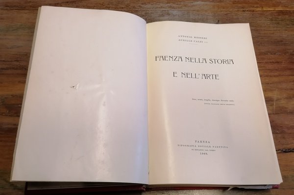 Faenza nella storia e nell'arte.