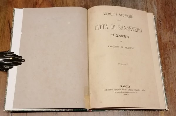 Memorie storiche della Città di Sansevero in Capitanata.