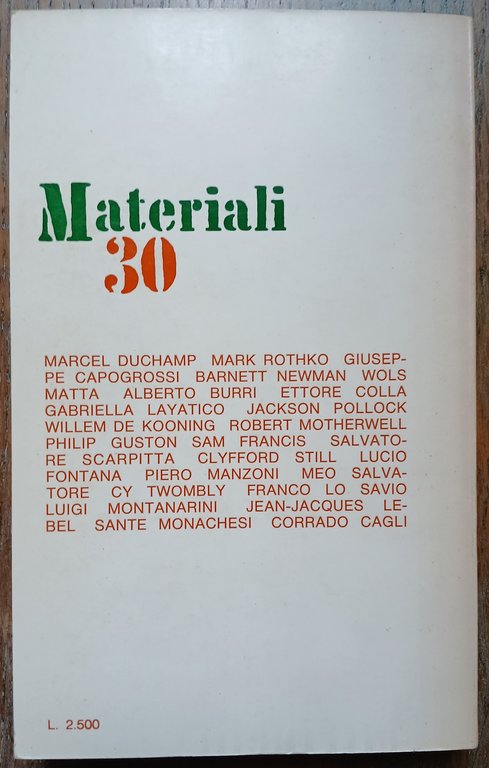 Attributi dell'arte odierna 1947 / 1967.