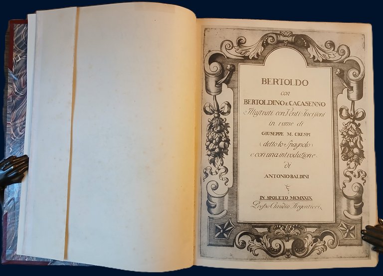 Bertoldo con Bertoldino e Cacasenno. Illustrati con venti incisioni in …