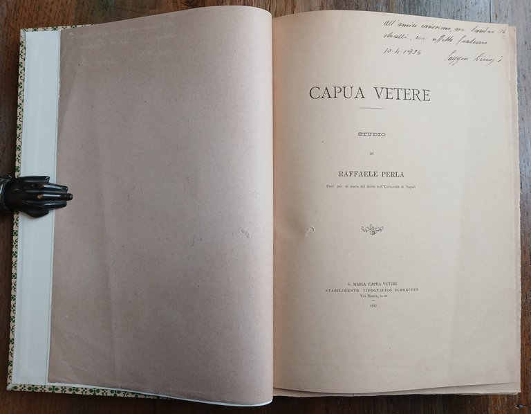 Capua Vetere. Studio.