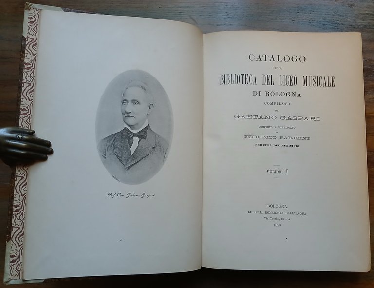 Catalogo della Biblioteca del Liceo Musicale di Bologna.