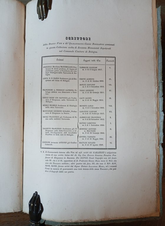 “Collezione scelta dei Monumenti sepolcrali del Comune Cimitero di Bologna” | Immagine Gallery 8