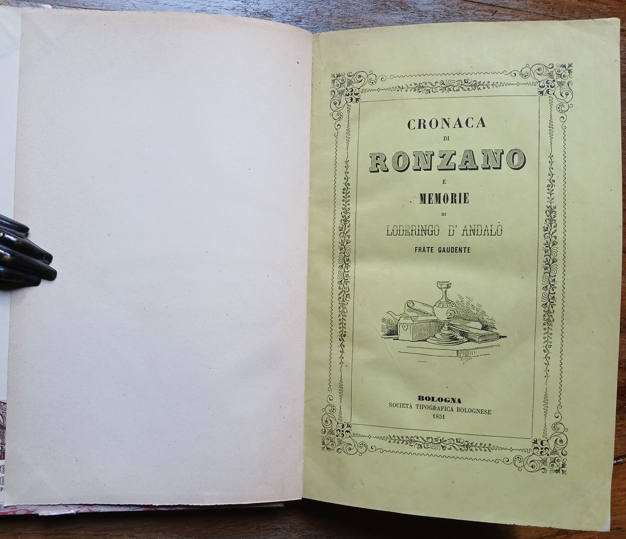Cronaca di Ronzano e memorie di Loderingo d'Andalò frate gaudente.