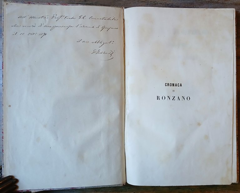 Cronaca di Ronzano e memorie di Loderingo d'Andalò frate gaudente.