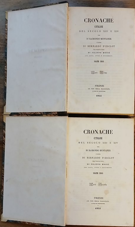 Cronache catalane del secolo XIII e XIV. Una di Raimondo …