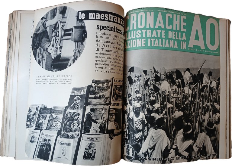 Cronache illustrate dell'azione italiana in A. O.
