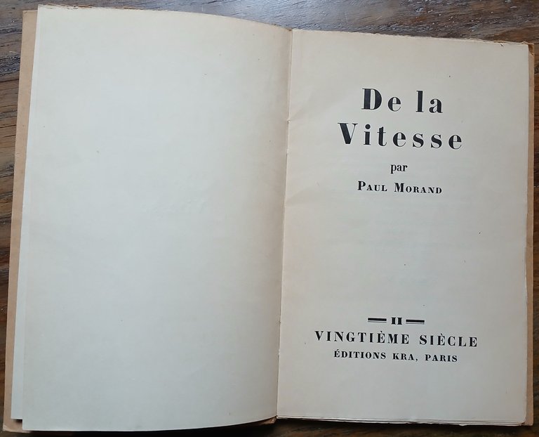 De la vitesse.