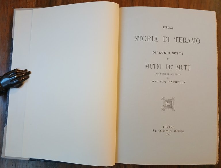 Della storia di Teramo. Dialoghi sette di Mutio De' Mutij. …