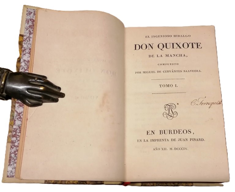 El Ingenioso Hidalgo Don Quixote de la Mancha.