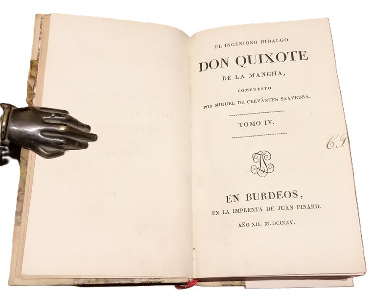 El Ingenioso Hidalgo Don Quixote de la Mancha.