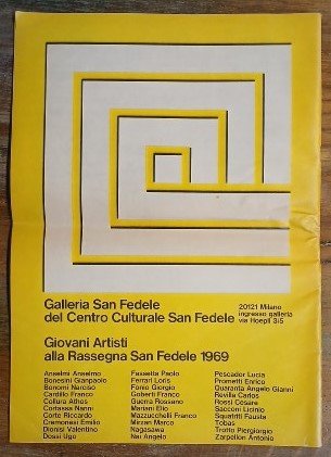 Giovani Artisti alla Rassegna San Fedele 1969.