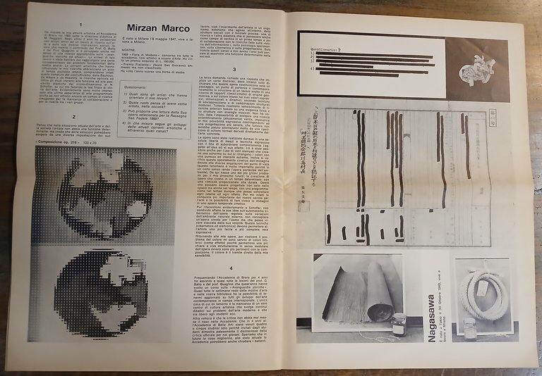 Giovani Artisti alla Rassegna San Fedele 1969.