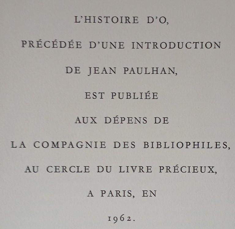 Histoire d'O. Illustrée par Leonor Fini.