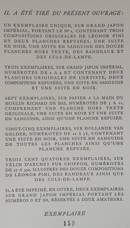 Histoire d'O. Illustrée par Leonor Fini.