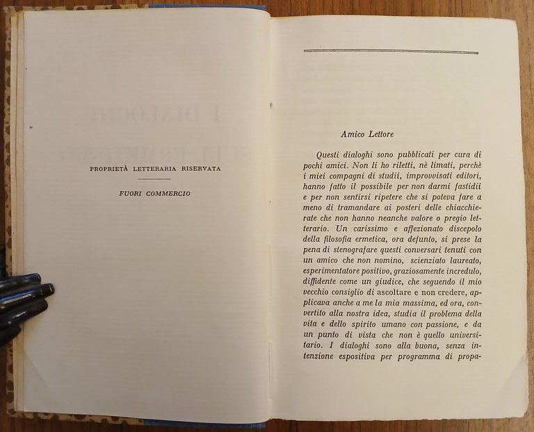 I dialoghi sull'ermetismo. (Volume I). | Immagine Gallery 6