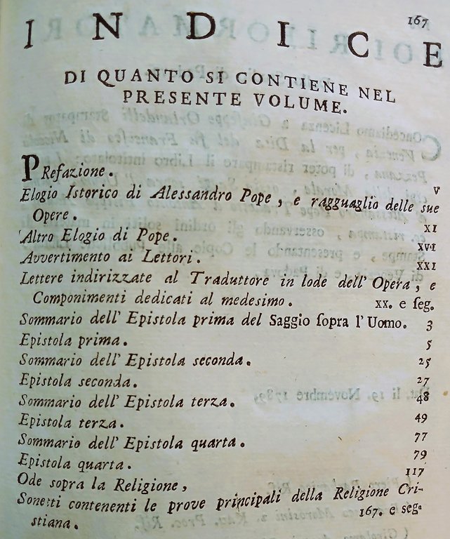 "I Principj della morale o sia Saggio sopra l'uomo, poema …