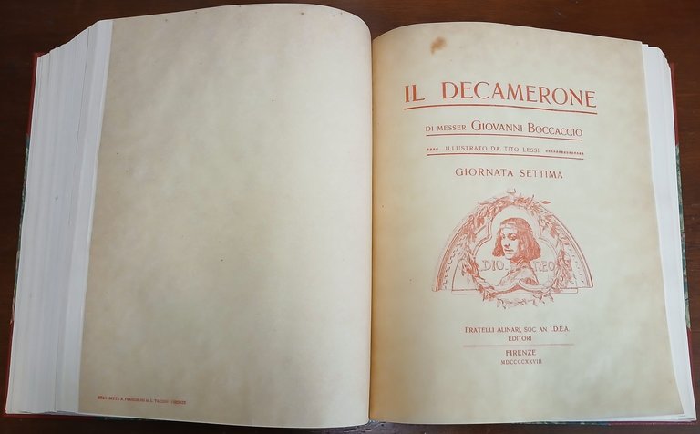 Il Decamerone di Messer Giovanni Boccaccio illustrato da Tito Lessi.