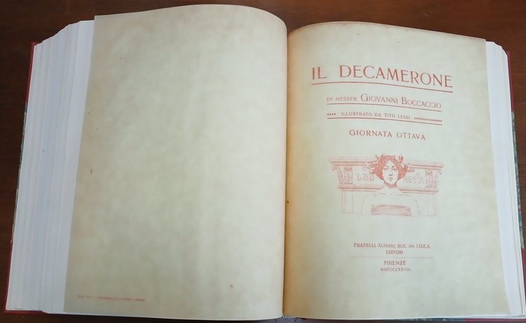 Il Decamerone di Messer Giovanni Boccaccio illustrato da Tito Lessi.