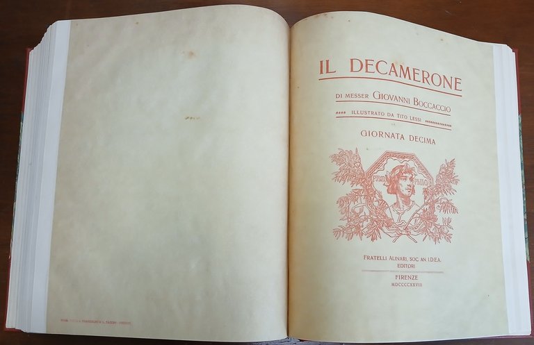 Il Decamerone di Messer Giovanni Boccaccio illustrato da Tito Lessi.